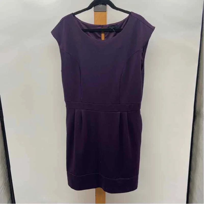 Banana Republic Women's Size 14 Purple Solid Dress