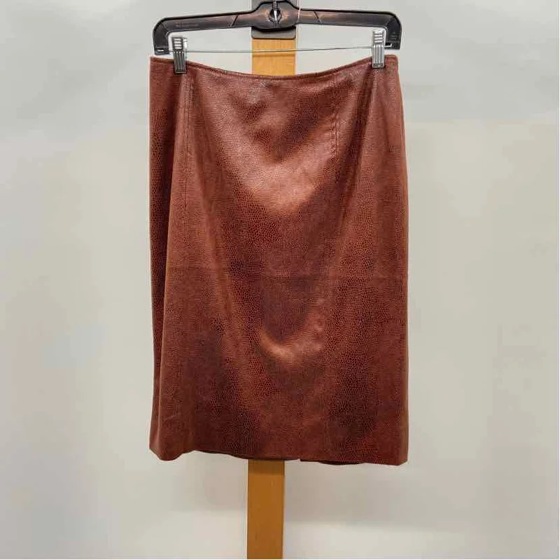 Chico's Women's Size S Brown Snakeskin Skirt