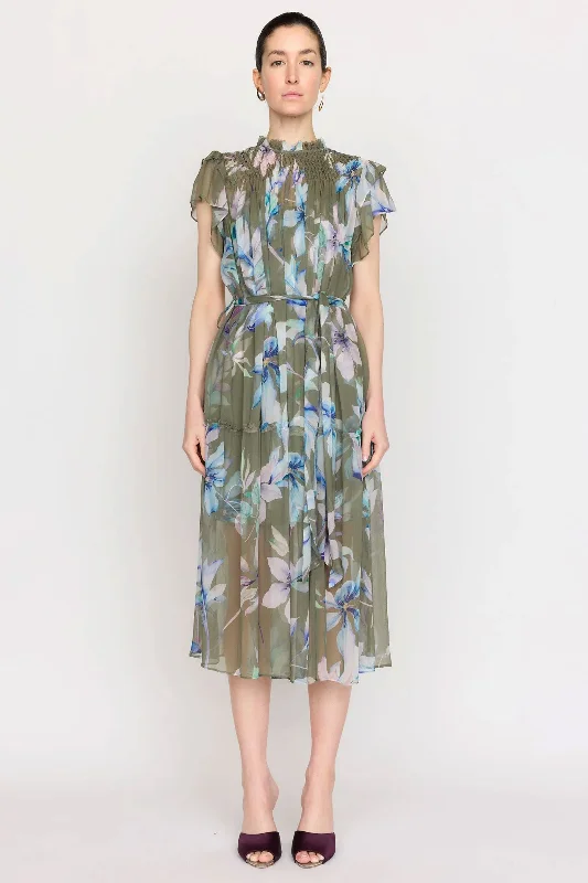 Christy Lynn Vera Dress in Viridian Prism