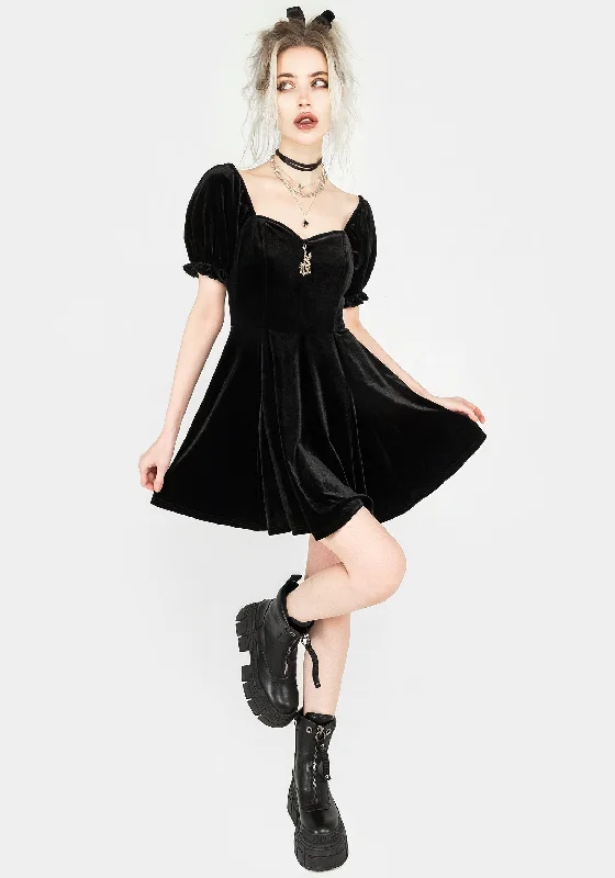 Drakon Velour Corset Mini Dress