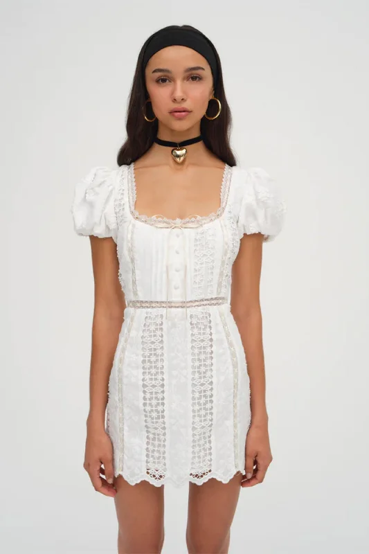 FOR LOVE & LEMONS | Tracy Mini Dress - White