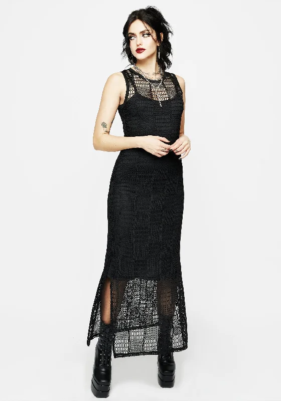 Kindle Ladder Lace Maxi Dress