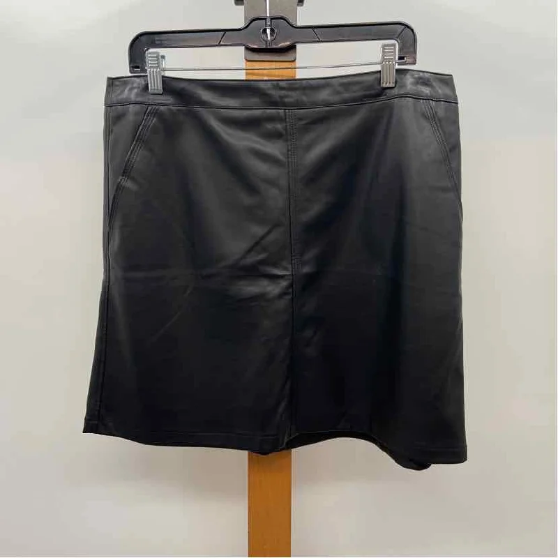 Loft Women's Size 14 Black Solid Skirt