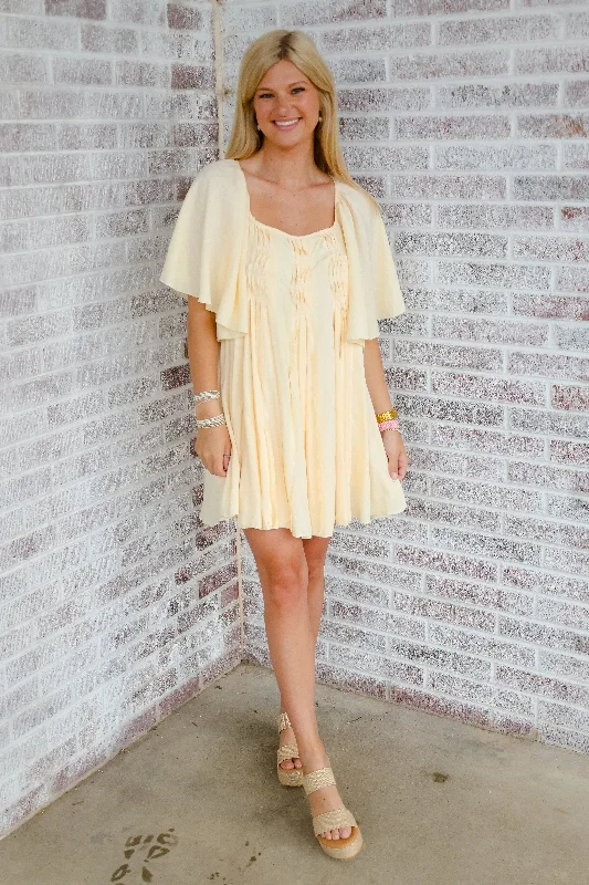 Lucky Day Flowy Sleeve Mini Dress