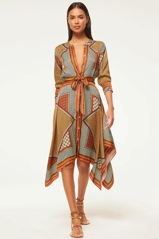 Misa Solmaz Dress in Positano Scarf