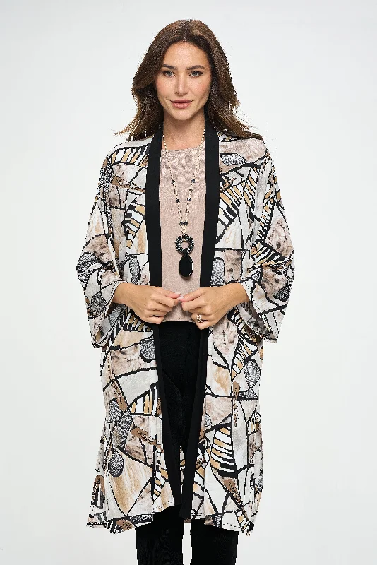 HIT Kimono Long Jacket W/Pocket-4085HT-QRP1-CK-W393