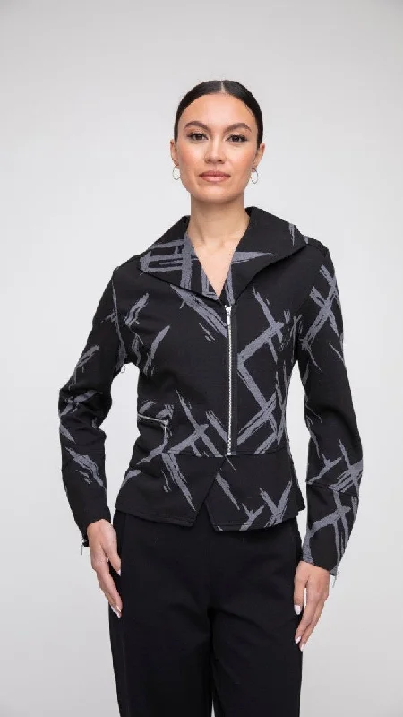 LIV by Habitat Brushstroke Jacquard Moto Jacket