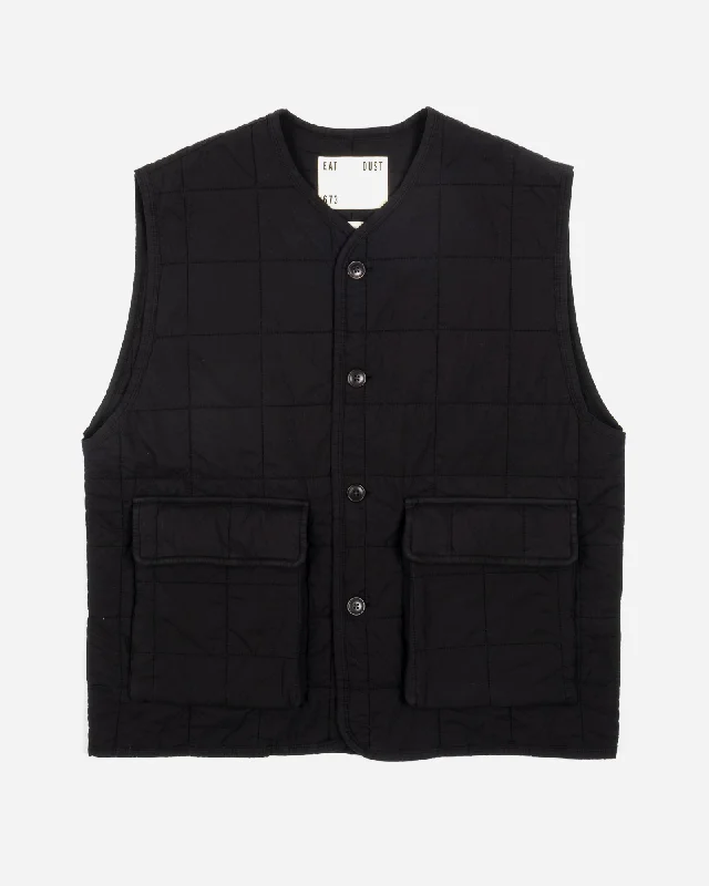 Battle Vest Cotton Quilt Black