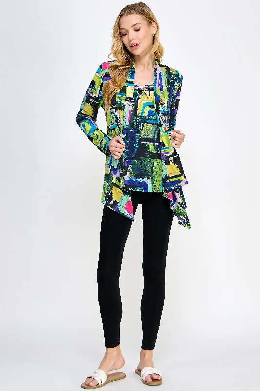 Mid-cut Jacket Long Sleeve Print-4028HT-LRP1-W400