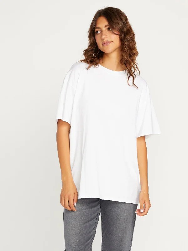 Stones Throw Solid Short Sleeve Tee - White