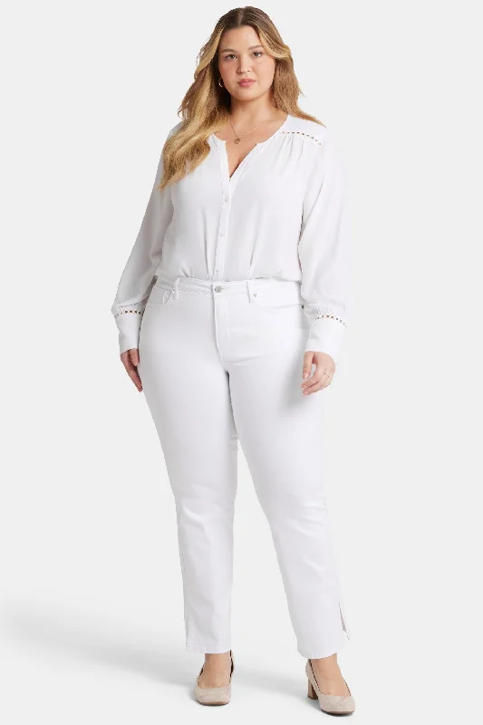 Barbara Bootcut Jeans In Plus Size - Optic White