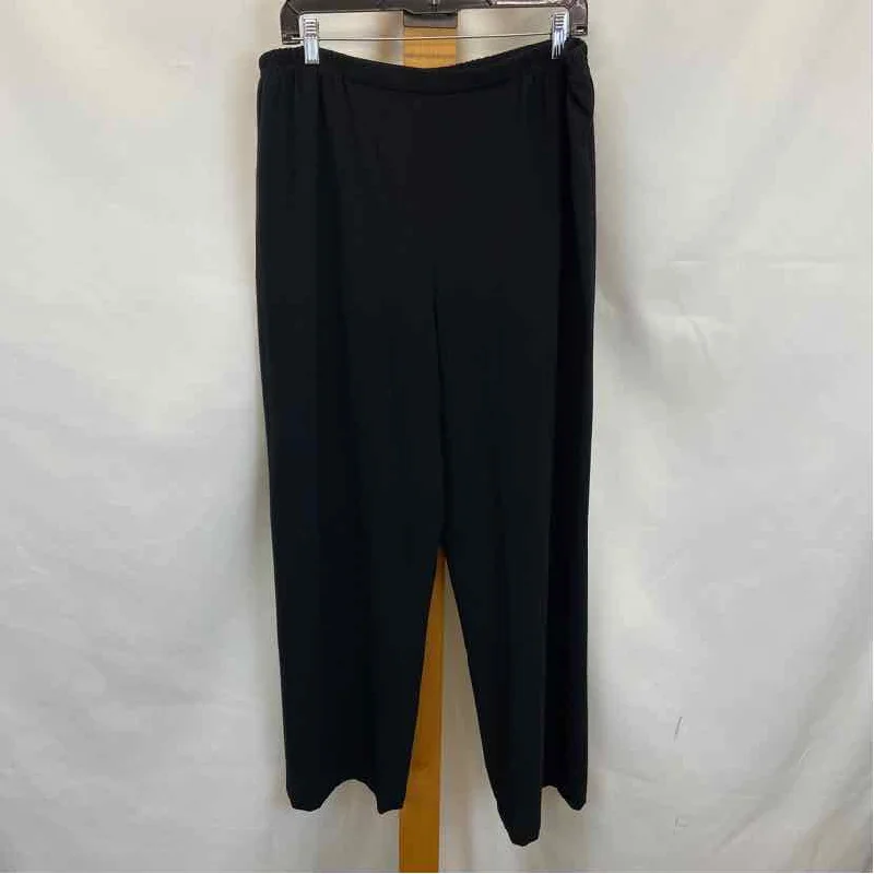 Caroline Rose Women's Size 1X Black Solid Pants