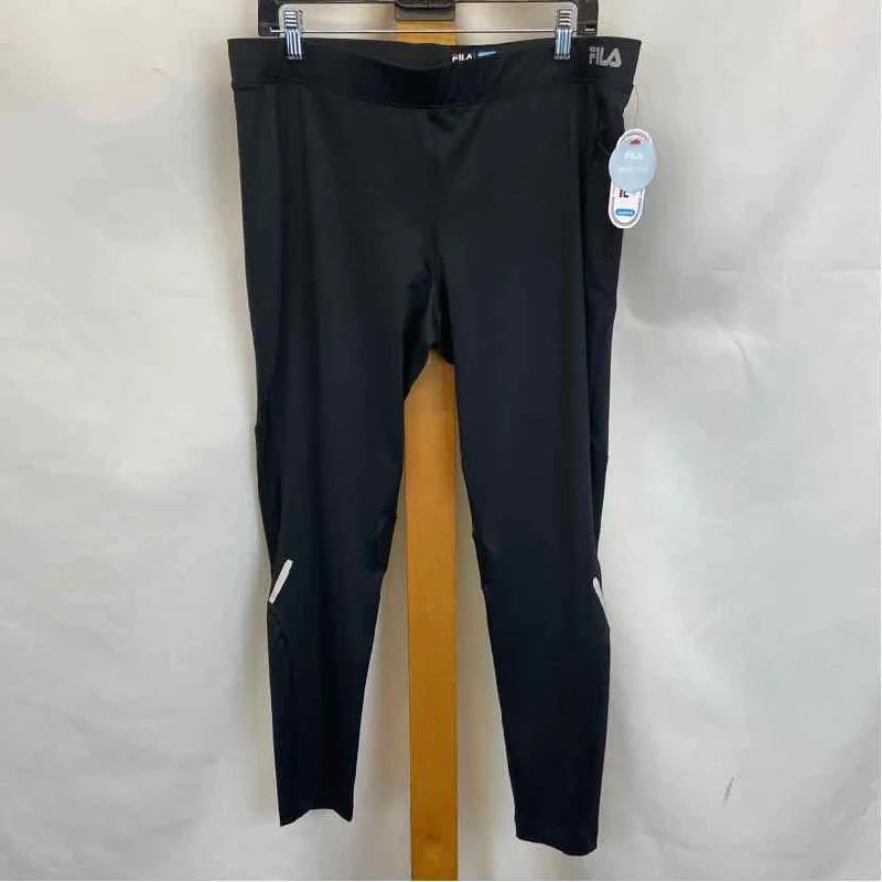 Fila Women's Size XL Black Solid Leggings