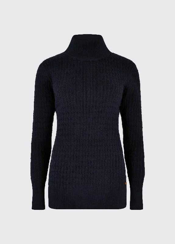 Hacketstown Funnel Neck Sweater - Navy