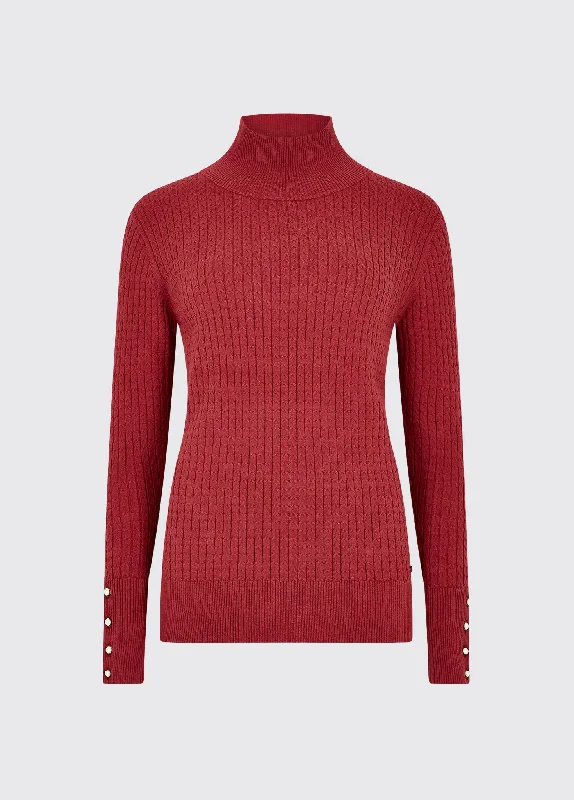 Brennan Knitted Sweater - Ruby