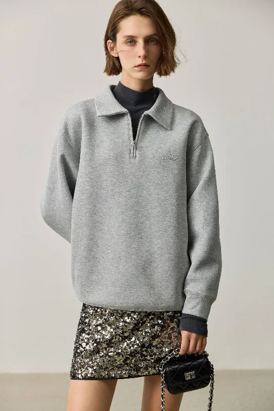 LILY Collegiate Polo Sweatshirt