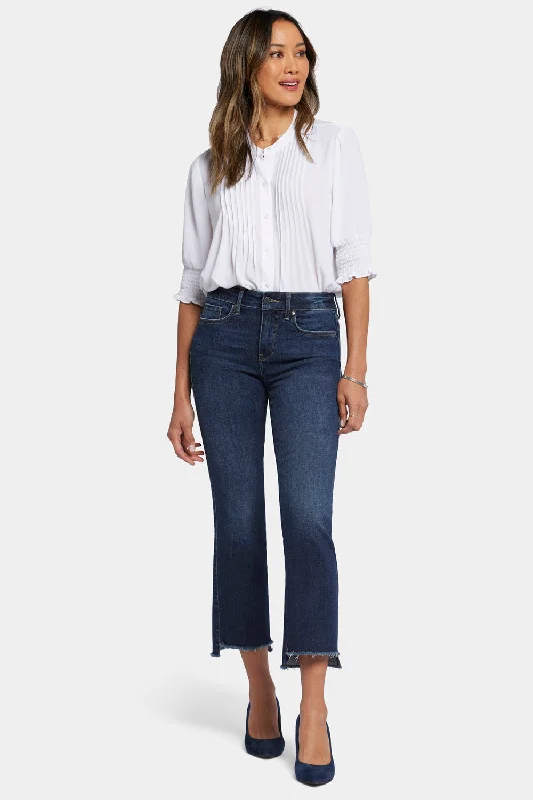 Marilyn Straight Ankle Jeans - Lotus Gardens