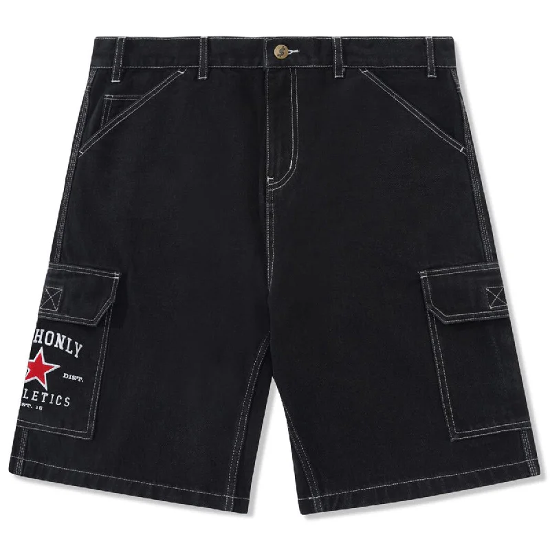 Cash Only - Athletics Denim Shorts Washed Black