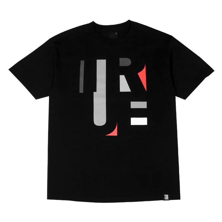 Mens True Abstract T-Shirt Black