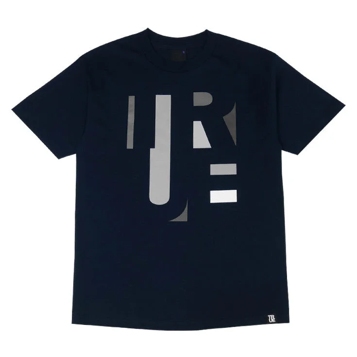 Mens True Abstract T-Shirt Navy