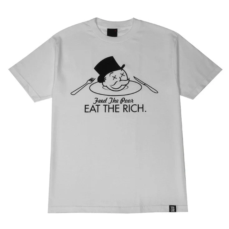 Mens True Eat The Rich T-Shirt White