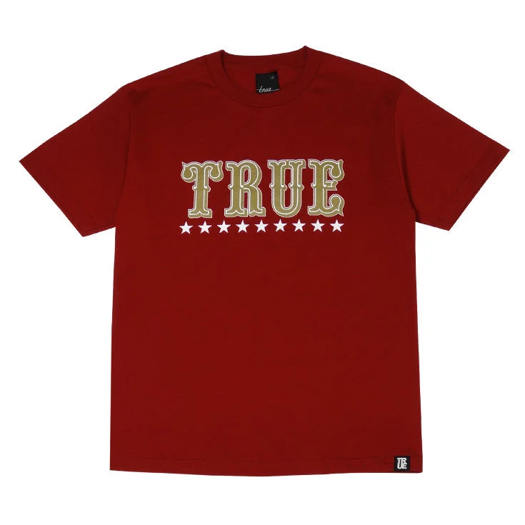 Mens True Gold Rush T-Shirt Red