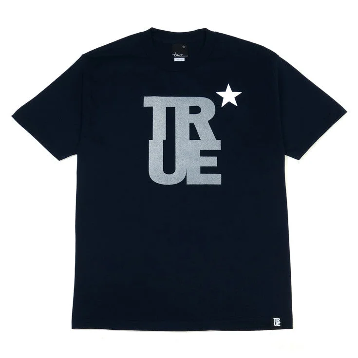 Mens True Logo Star T-Shirt Navy/3M