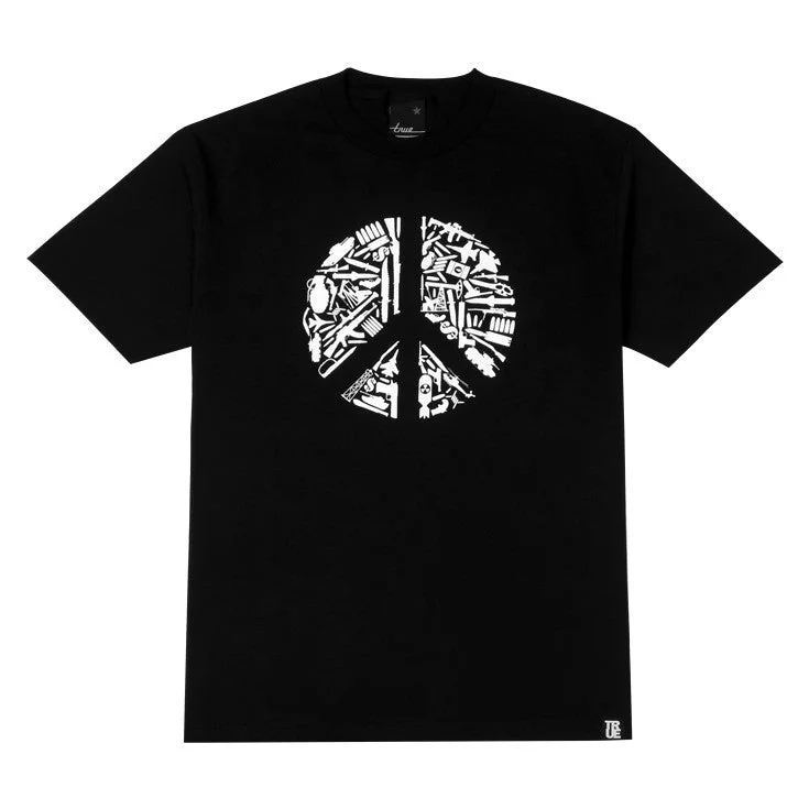 Mens True No Peace T-Shirt Black