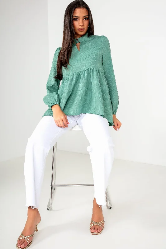 Pearla Sage Smock Top