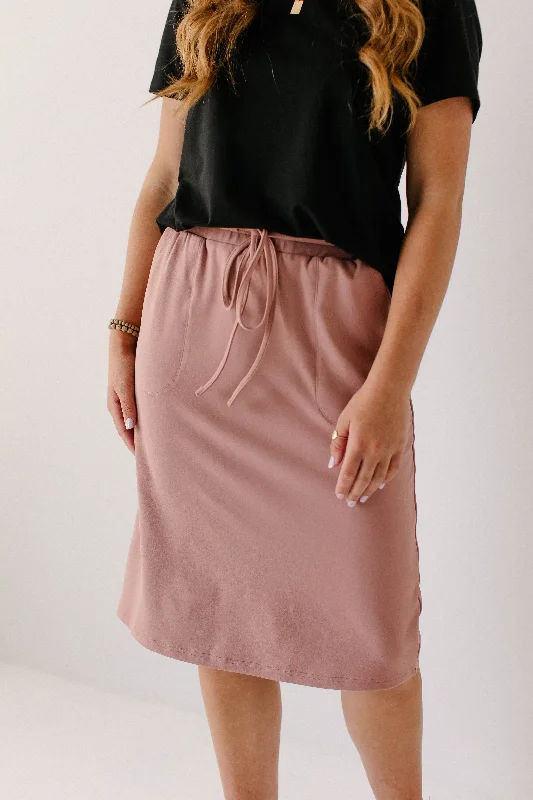 'Dani' Athletic Skirt in Ash Rose FINAL SALE