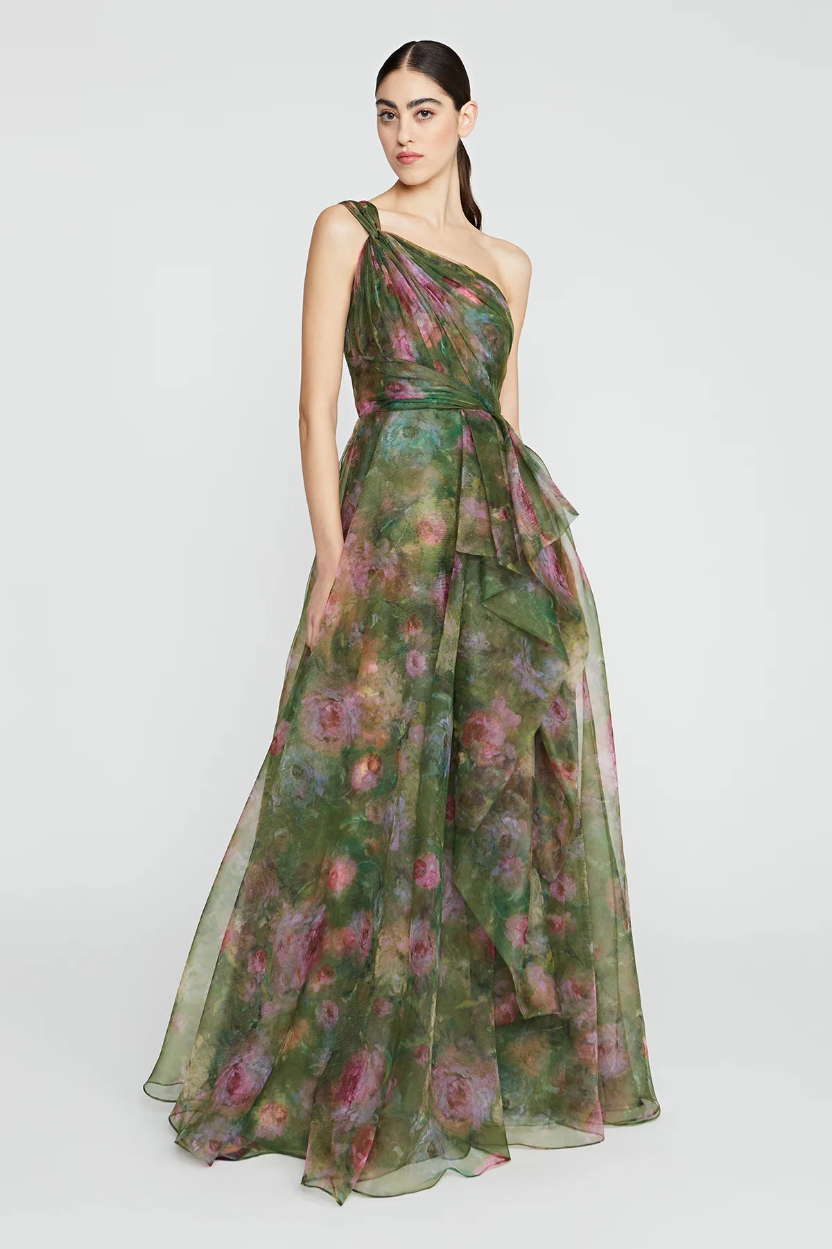 Meadow One Shoulder Gown - Prima Rosa