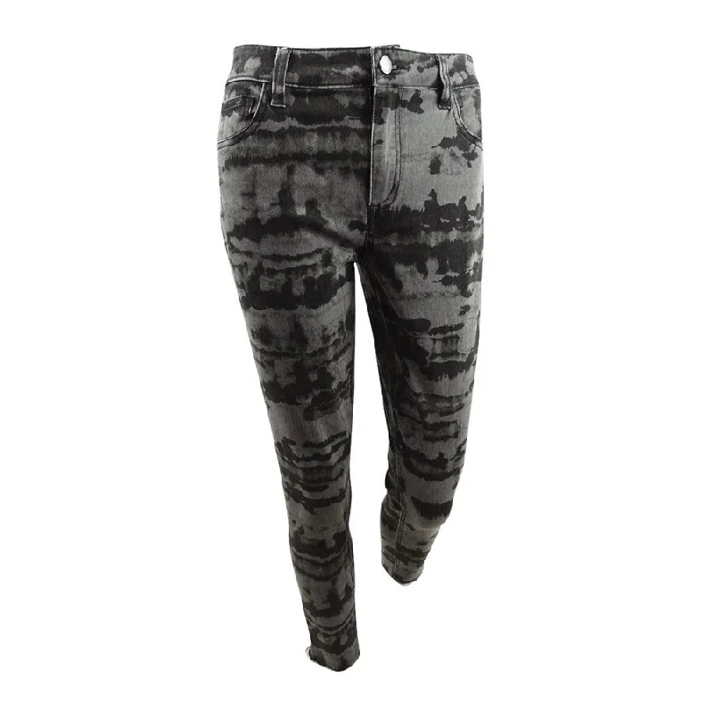 Tinseltown Juniors' Black Tie-Dye Skinny Jeans (5, Black Tie Dye)